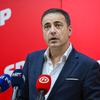 Zagreb: Glasnogovornik SDP-a, Adrian De Vrgna, dao je izjavu za medije nakon sjednice stranke