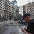 Aftermath of overnight Russian missile and drone strikes, in Kyiv