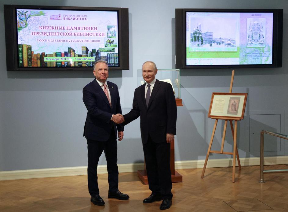 Russian President Vladimir Putin meets with U.S. President Donald Trump's special envoy Steve Witkoff in Saint Petersburg