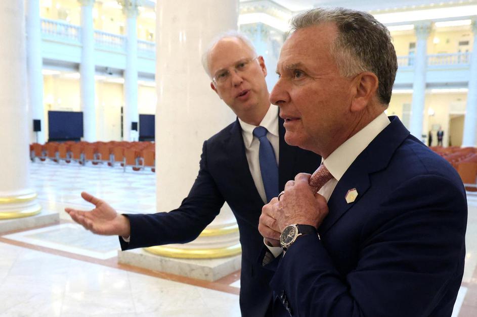 Russian President Vladimir Putin meets with U.S. President Donald Trump's special envoy Steve Witkoff in Saint Petersburg