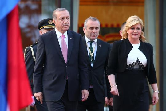 Kolinda Grabar Kitarović i Recep Tayyip Erdogan