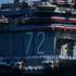 The US Navy Nimitz-class aircraft carrier USS Abraham Lincoln returns home following an extended deployment in the Middle East at Naval Base Coronado in San Diego
