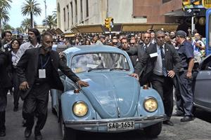 Jose Mujica, predsjednik Urugvaja u svom autu