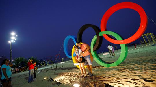 Znak Olimpijskih igara na Copacabani