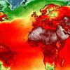 Karta svijeta s ekstremnim temperaturama, srpanj 2018.