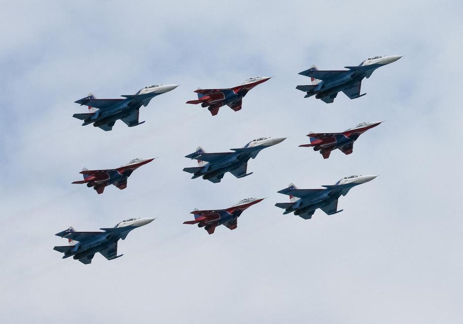 Flypast rehearsal for Victory Day parade in Moscow | Author: SHAMIL ZHUMATOV/REUTERS