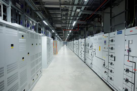 FILE PHOTO: Microsoft global energy strategy annoucenment at its Dublin data centre