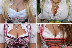 Oktoberfest beer festival 2013 - Cleavages
