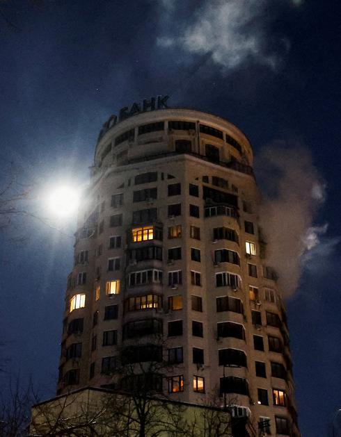 Aftermath of Russian missile and drone attacks, in Kyiv