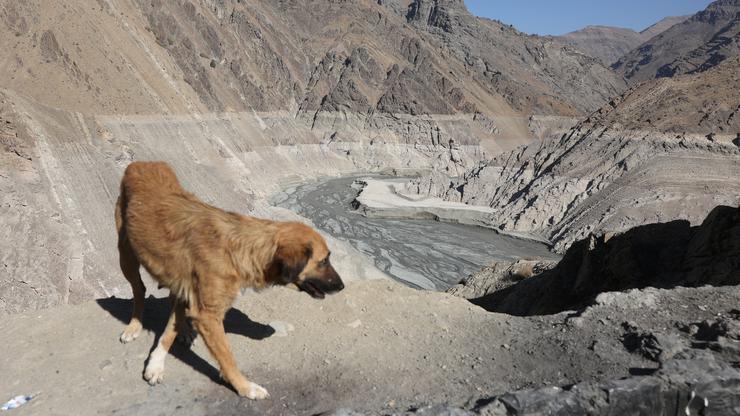 The Amirkabir dam following a drought crisis in Tehran