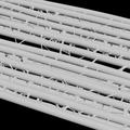 Mikroskopski prikaz nanoporozne tkanine "koja hladi"
