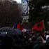 FILE PHOTO: Kosovars protest in support of ex-fighters on trial for war crimes