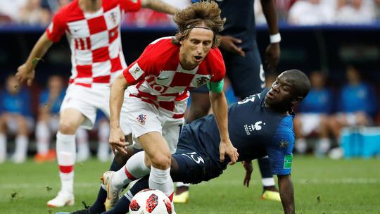 Luka Modrić u finalu protiv Francuske