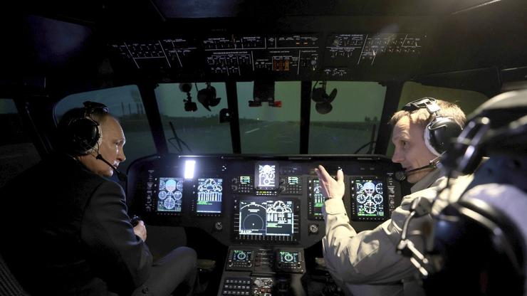 Russian President Putin Visits the Ulan-Ude Aviation Plant