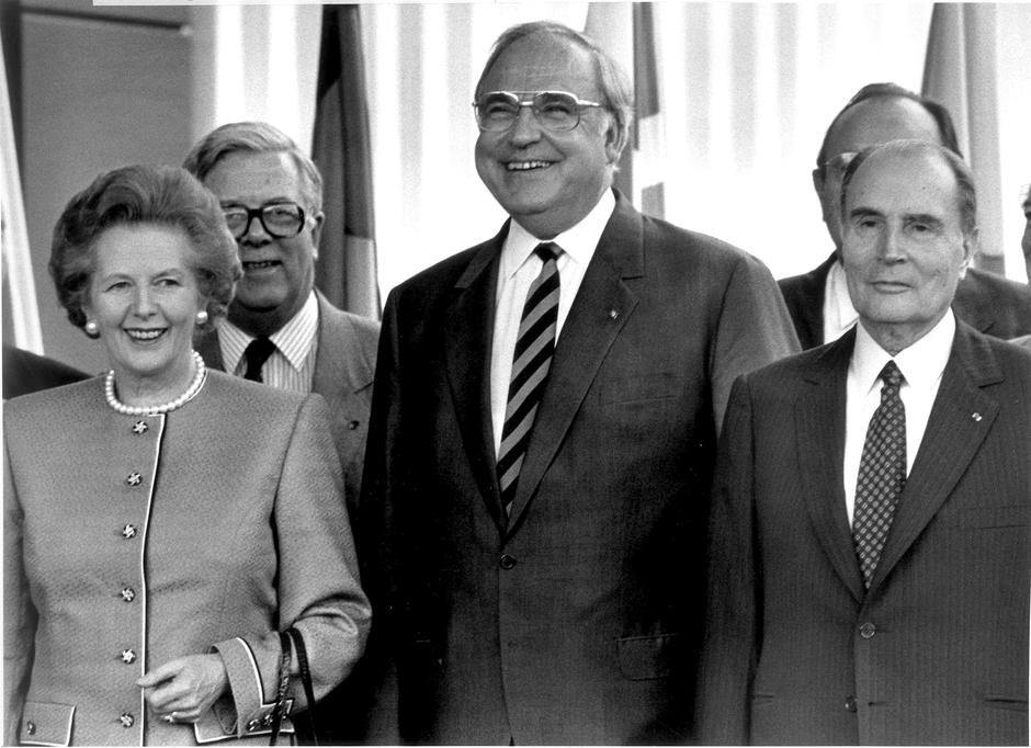 Helmut Kohl, Margareth Thatcher i Francois Mitterrand | Author: REUTERS