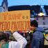 Protest ahead of the opening of the World Economic Forum (WEF), in Davos