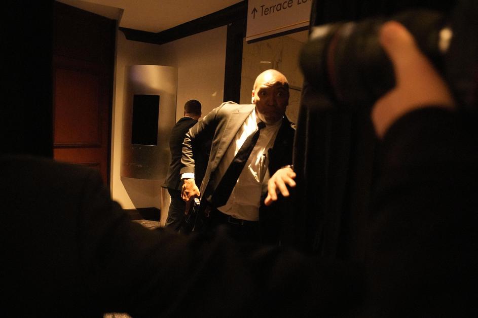 Washington, United States. 25th Apr, 2026. US President Donald Trump and First lady Melania Trump participate in the White House Correspondents' Association Dinner in Washington on April 25, 2026. Photo by Yuri Gripas/ABACAPRESS.COM Credit: Abaca Press/Al