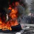 French high school and university students protest in Saint-Denis near Paris