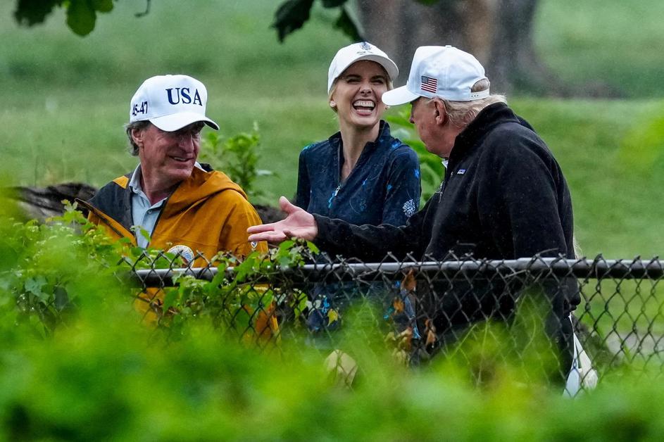 U.S. President Donald Trump visits golf course at Hains Point in Washington, D.C.