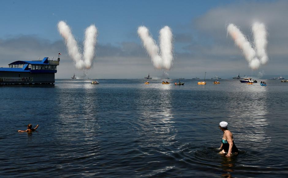 Ruska parada u sklopu obilježavanja Dana mornarice | Author: YURI MALTSEV/REUTERS/PIXSELL