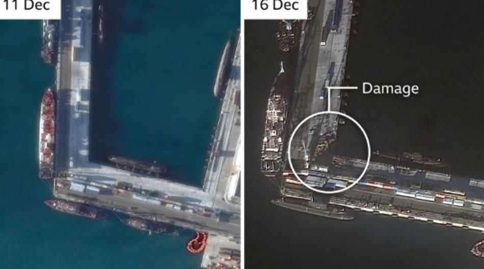 Satelitske snimke pokazuju o&scaron;te&cacute;enja na ruskoj podmornici u Crnom moru