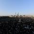 Mourners attend a prayer for Iran's late Supreme Leader Ayatollah Ali Khamenei, in Qom