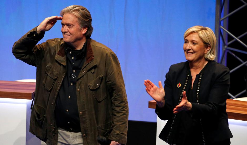 Steve Bannon i Marine Le Pen | Author: REUTERS