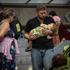 People take shelter inside a metro station during an overnight Russian missile and drone attack, in Kyiv