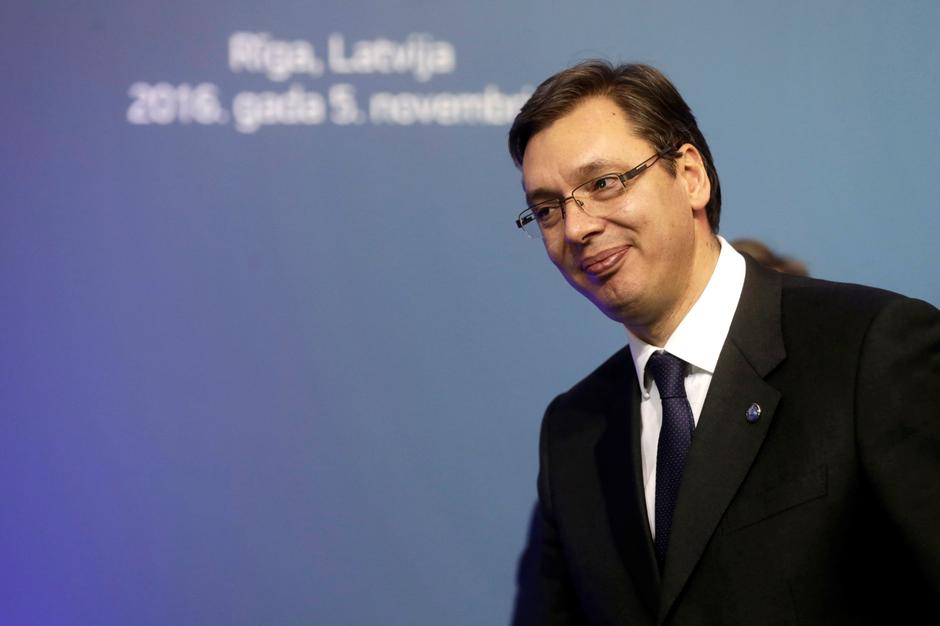 Srpski premijer Aleksandar Vučić na konferenciji u Latviji | Author: INTS KALNINS/REUTERS/PIXSELL