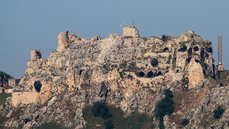 Beaufort Castle in southern Lebanon, as seen from Marjayoun