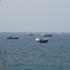 FILE PHOTO: Vessels near the Strait of Hormuz, as seen from Musandam
