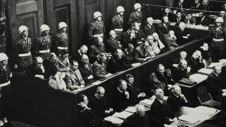 Dock at the Nuremberg trials, 1946