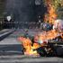 French high school and university students protest in Saint-Denis near Paris