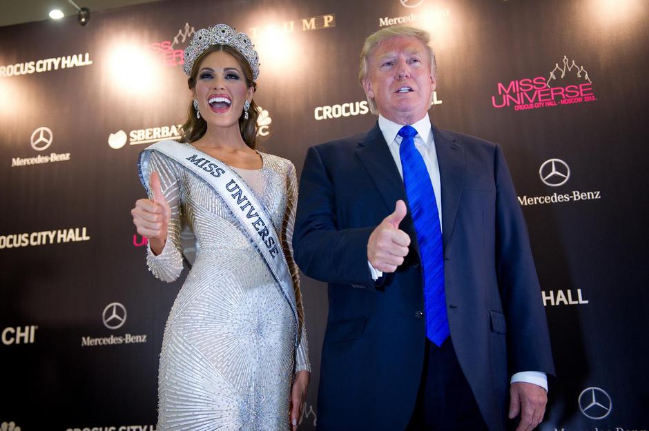 Moscow, Russia. 9th Nov, 2013. Miss Universe 2013 ceremony at Moscow’s Crocus City Hall. Pictured: Gabriela Isler, Donald Trump © Legion-Media/Alamy Live News | Author: Profimedia