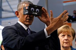 Obama i Merkel u virtualnoj stvarnosti