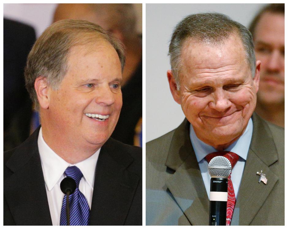Alabama: demokrat Doug Jones (L), republikanac Roy Moore (D) | Author: Reuters Photographer/REUTERS/PIXSELL
