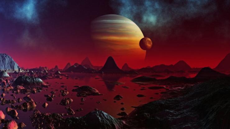 Egzoplanet i njegov pratitelj, ilustracija