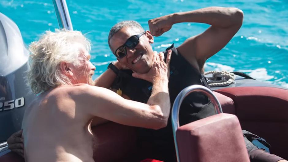 Barack Obama s Richardom Bransonom na Djevičanskim otocima | Author: Screenshot Youtube