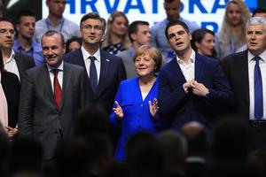 Angela Merkel na skupu HDZ-a