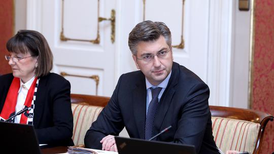 Andrej Plenković na sjednici Vlade