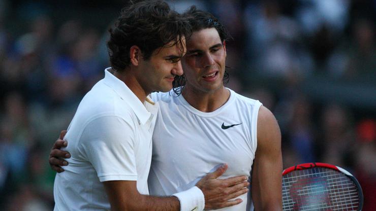 Roger Federer i Rafael Nadal Wimbledon 2008.