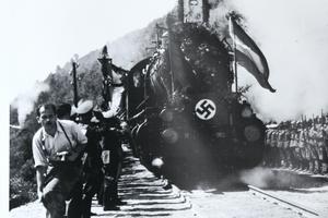 Uspostava željezničkog prometa kod Hrvatske Kostajnice, rujan 1942.