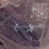 A satellite image of Natanz nuclear facility and Pickaxe Mountain, near Natanz in Iran
