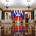Russia's President Putin gives press briefing