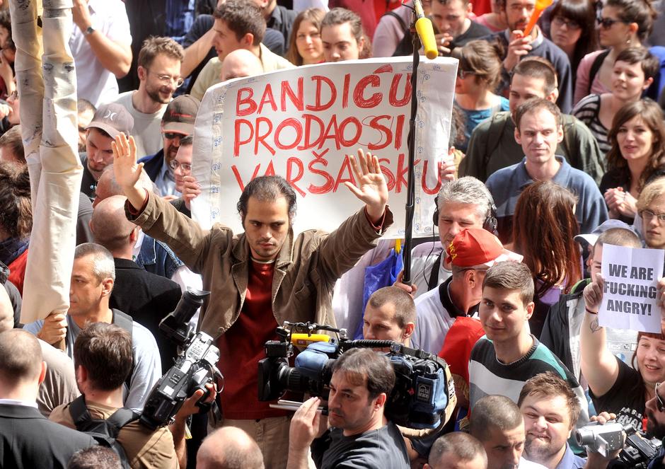 Prosvjed protiv otvorenja Centra Cvjetni | Author: Marko Lukunić (PIXSELL)