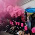 Pussy Riot protests outside the Russian Pavilion at the Venice Biennale