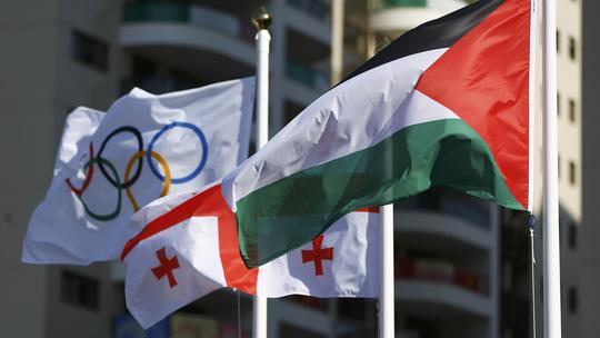 Palestinska zastava u Olimpijskom selu