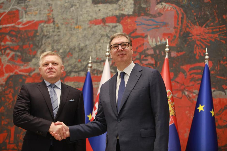 Beograd: Slovački premijer Robert Fico u posjeti Srbiji, sastao se s Vučićem | Author: Milos Tesic