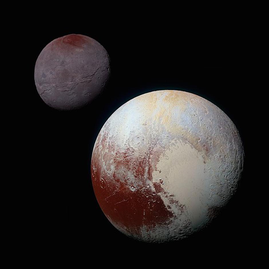 Pluton, satelit Charon | Author: NASA