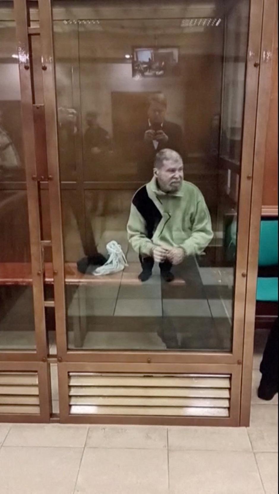 US citizen Stephen Hubbard, accused of serving as a mercenary for Ukraine against Russia in the course of a military conflict, appears in a court hearing, in Moscow | Author: MOSCOW CITY COURT